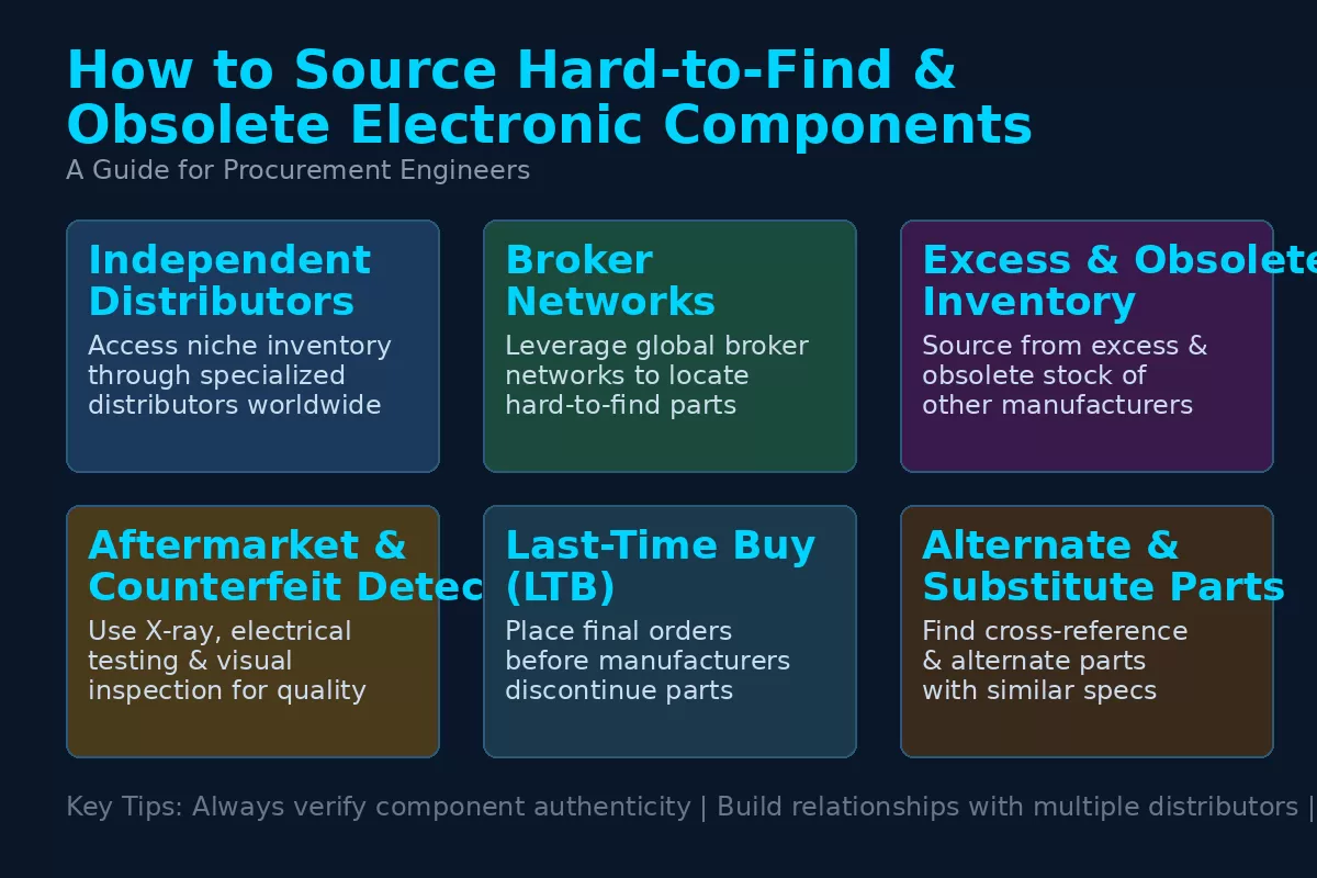 How to Source Hard-to-Find and Obsolete Electronic Components